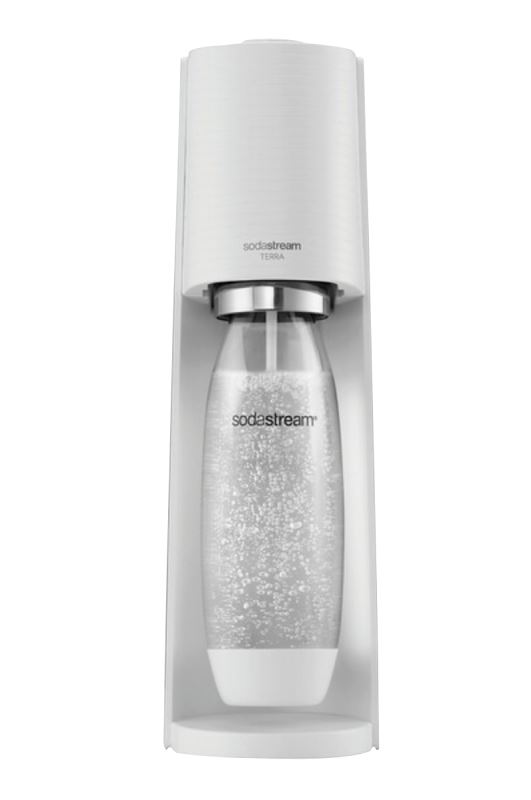 Sodastream TERRA Series 1012811010 Sparkling Water Maker Kit, 1 L Bottle, White, Pack of 2 - VORG3523552