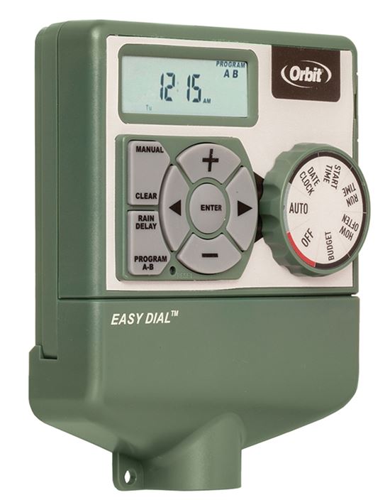 Orbit 57596 Indoor Sprinkler Timer, 120 V, 6 -Zone, 2 -Program, 1 to 99 min Cycle, LCD Display - VORG8573370