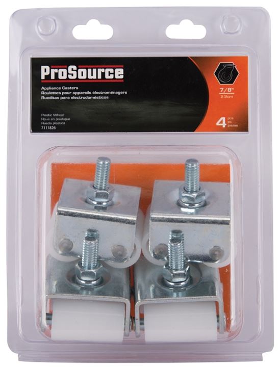 ProSource JC-A01-PS Appliance Roller, 2 in Dia Wheel, 125 lbs Load, Plastic - VORG7111826