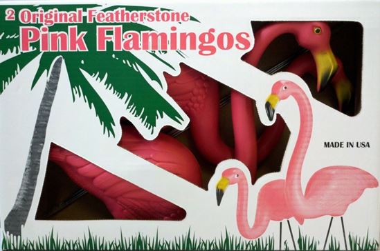 Union Products 62360 Garden Sculpture, Featherstone Flamingos, Polyethylene, Pack of 4