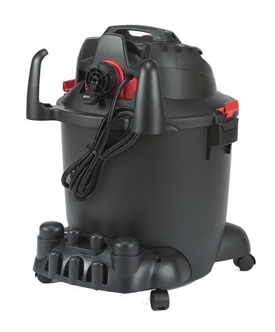 Shop-Vac 8251205 Wet/Dry Vacuum, 12 gal Vacuum, 140 cfm Air, Cartridge, Disposable Filter, 5.5 hp, 120 VAC - VORG1936277