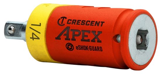 Crescent APEX eSHOK-GUARD Series CAEAD316 Socket Isolator Extension, 1/4 in Drive, Square Drive, 2-1/8 in L - VORG7411465