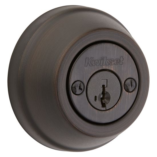 Kwikset 78511PSMTRCAL/RCS Deadbolt, 2 Grade, Keyed Alike Key, Steel, Venetian Bronze, 2-3/8, 2-3/4 in Backset - VORG1663517