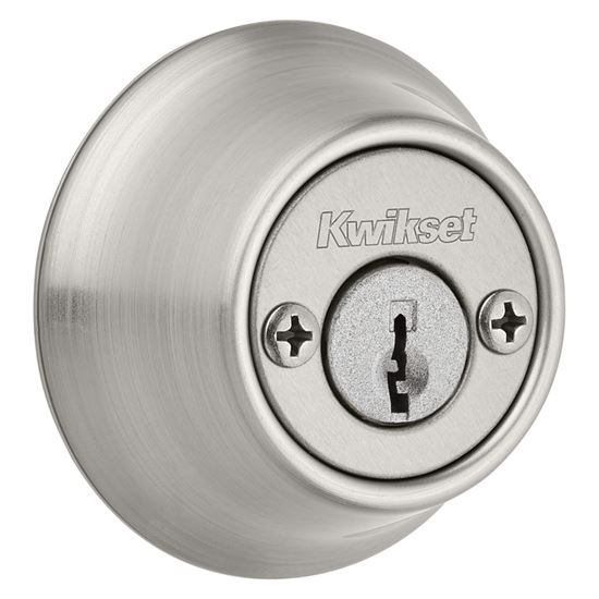 Kwikset 660 Series 66515CPK6 Deadbolt, 3 Grade, Keyed Alike Key, Steel, Satin Nickel, 2-3/8 x 2-3/4 in Backset - VORG1542893