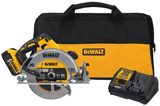 DEWALT DCS570P1 Circular Saw, Battery Included, 20 V, 5 Ah, 7-1/4 in Dia Blade, 57 deg Bevel - VORG3888856