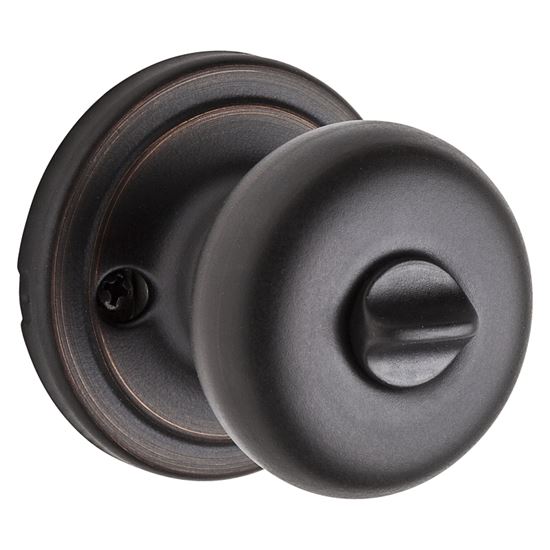 Kwikset Signature Series 740H11PSMTRCAL/RC Entry Knob, Venetian Bronze, Metal, K3, KW1 Keyway, 2 Grade - VORG0798165