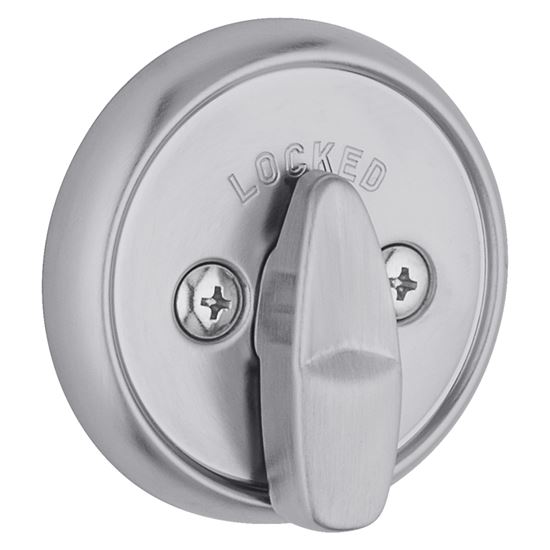 Kwikset 780-26D Deadbolt, Satin Chrome, 2-3/8, 2-3/4 in Backset, 1-3/4 to 1-3/8 in Thick Door - VORG0753483