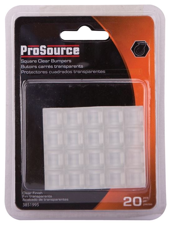 ProSource FE-50770-PS Furniture Bumper Pad, 1/2 in, Square, PU - VORG3851995