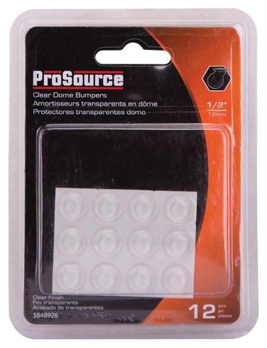 ProSource FE-50762A-PS Furniture Bumper Pad, 1/2 in, Dome, PU - VORG3848926