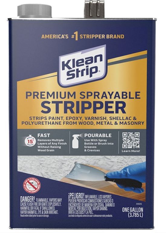 Klean Strip KWIK-STRIP GKWL962 Paint and Varnish Stripper, Liquid, Aromatic, 1 gal, Can, Pack of 4