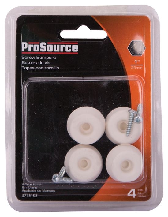 ProSource FE-S519-PS Furniture Bumper Pad, 1 in, Dome, Rubber - VORG3775103