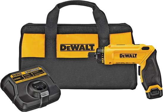 DeWALT DCF680N1 Gyroscopic Screwdriver, Battery Included, 8 V, 1 Ah, 1/4 in Chuck, Keyless Chuck