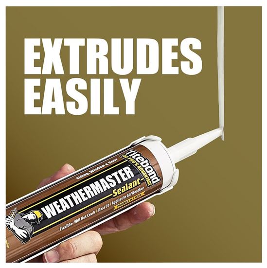 Titebond WeatherMaster 43991 Sealant, Crystal Clear, -75 to 250 deg F, 10.1 oz Cartridge - VORG0264986