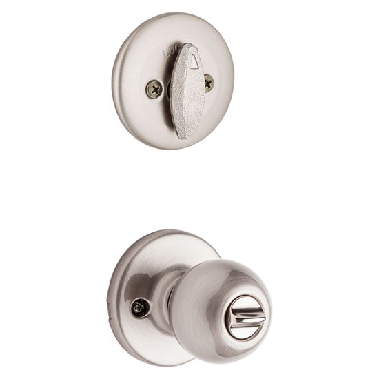 Kwikset 690P 15CP6ALRCSK6 Combination Lockset, Knob Handle, Polo Design, Satin Nickel, 3 Grade - VORG0079129