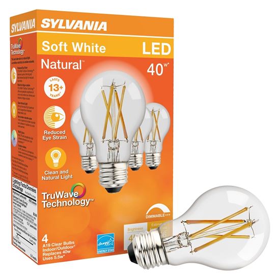 BULB LED A19 CLEAR SFTWHT 5.5W - VORG8483513