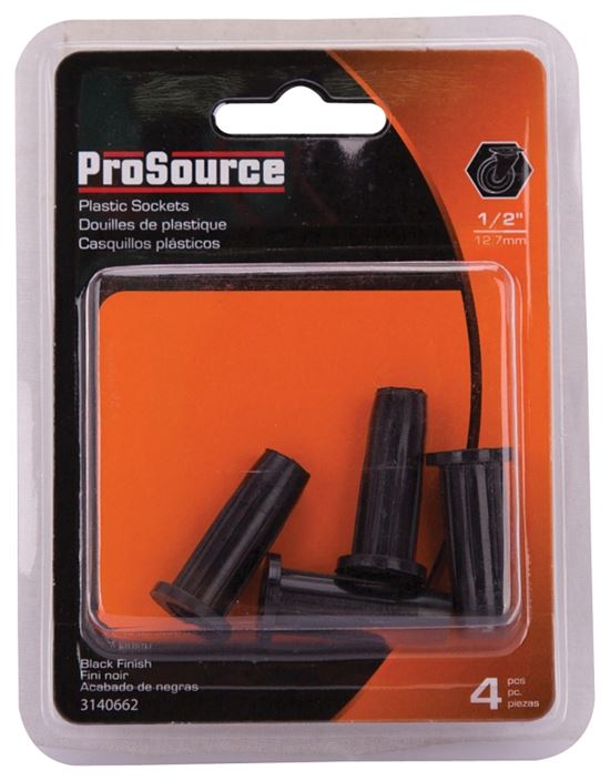 ProSource FE-S803-PS Furniture Socket, Plastic, Black - VORG3140662