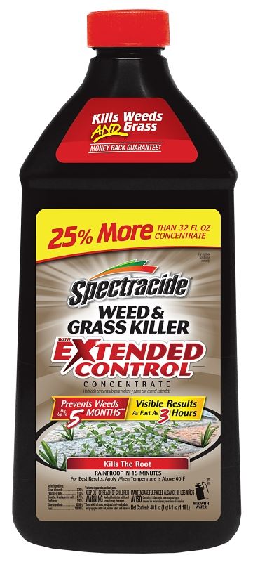 Spectracide HG-96622 Weed and Grass Killer, Liquid, Dark Amber, 40 oz Bottle