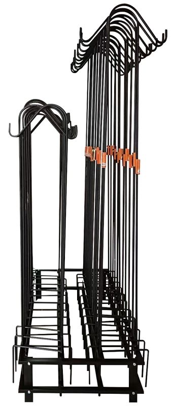 Landscapers Select HDSHD1002 Shepherd's Hook Rack, 47-1/4 in L, 10-1/2 in H, Steel, Black - VORG8219735