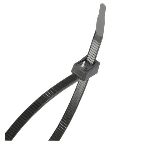 Gardner Bender 45-308UVBSC Cable Tie, Double-Lock Locking, 6/6 Nylon, Black