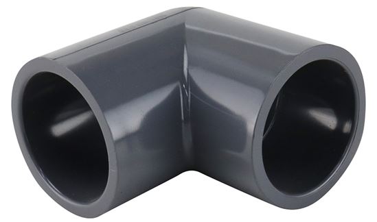 Lasco 806012BC Pipe Elbow, 1-1/4 in, Slip, 90 deg Angle, PVC, SCH 80 Schedule - VORG7022361