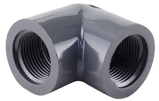 Lasco 808007BC Pipe Elbow, 3/4 in, FIP, 90 deg Angle, PVC, SCH 80 Schedule - VORG5860945