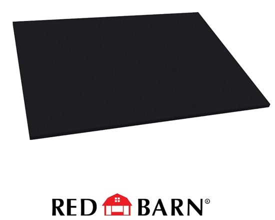 Red Barn 1102010 All-Purpose Mat, 4 ft L, 3 ft W, 1/2 in Thick, Rubber Rug, Black, Pack of 30