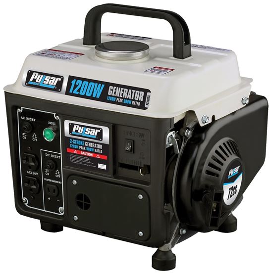 Pulsar PG1202SA Generator, 7-1/2 A, 120 VAC/12 VDC, Gasoline, Oil, 1.1 gal Tank, 9 hr Run Time, Recoil Start - VORG5286026