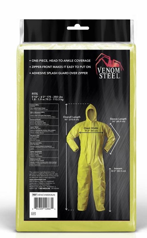 COVERALL SPLASH CHEMICAL XXXL - VORG7457765