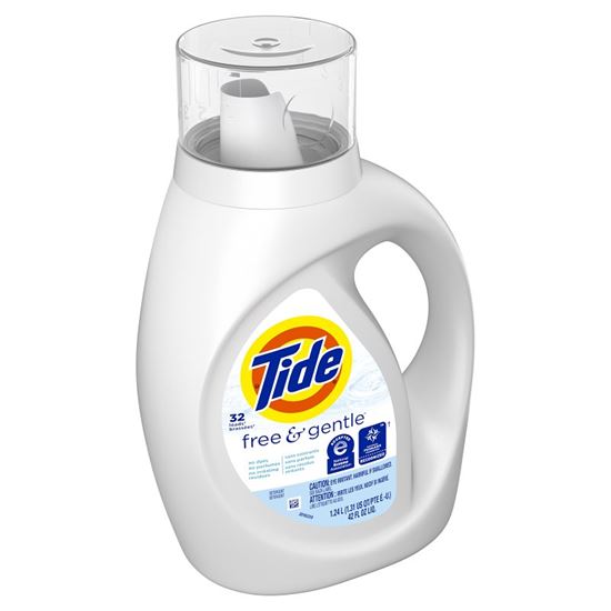 Tide 04182 Laundry Detergent, 42 oz, Bottle, Liquid, Slight, Pack of 6 - VORG5885637