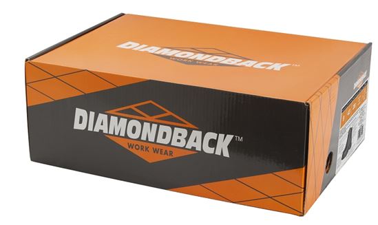 Diamondback 655SS-12 Work Boots, 12, Medium W, Black, Leather, Lace-Up, With Lining - VORG6822845