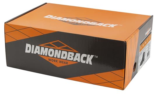 Diamondback 655SS-10 Work Boots, 10, Medium W, Black, Leather, Lace-Up, With Lining - VORG6559595