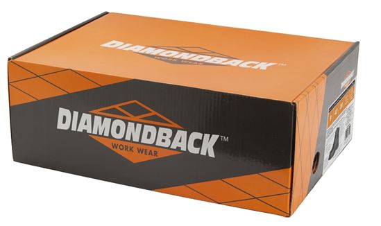 Diamondback 655SS-8.5 Work Boots, 8.5, Medium W, Black, Leather, Lace-Up, With Lining - VORG6465777