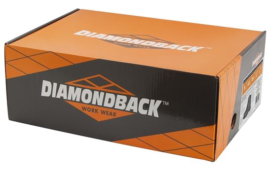 Diamondback 655SS-13 Work Boots, 13, Medium W, Black, Leather, Lace-Up, With Lining - VORG6822878