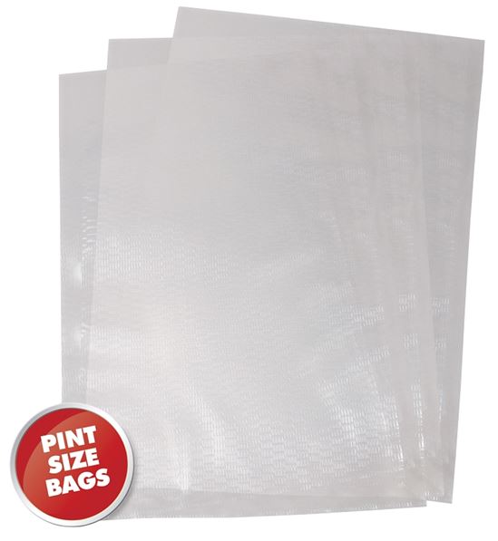 Weston 30-0106-W Vacuum Seal Bag, Plastic, Clear