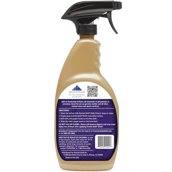 Granite Gold GG0033 Granite Polish, 24 oz, Liquid, Fresh Lemon, Milky White, Pack of 6 - VORG2765675