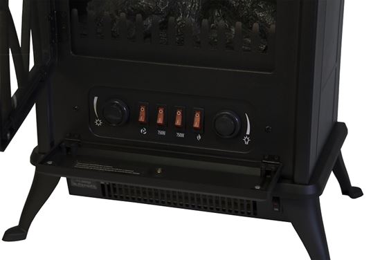 Comfort Glow ES4215 Electric Stove, 120 V, Thermostat Control, Black - VORG5360573