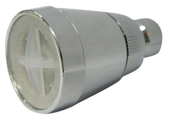 Boston Harbor PP6881320 Shower Head, Round, 1.8 gpm, 1/2-14 NSPM Connection, Threaded, ABS, 1-3/4 in Dia