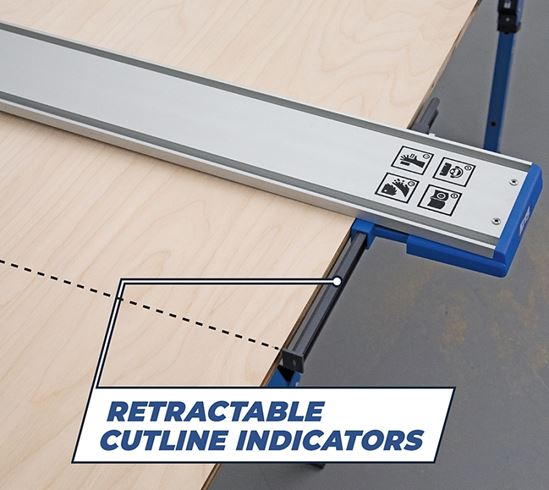 Kreg KMA4700 Straight Edge Guide, Specifications: XL, 8 ft Cutting Capacity, Aluminum - VORG5101027