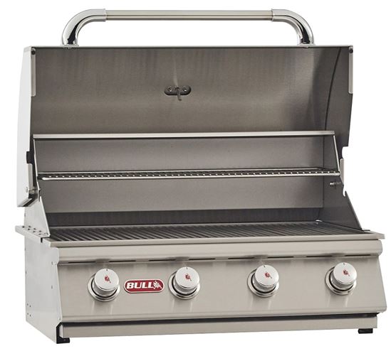 Bull Outlaw 26039 Gas Grill Head, 60000 Btu, Natural Gas, 4-Burner, 210 sq-in Secondary Cooking Surface