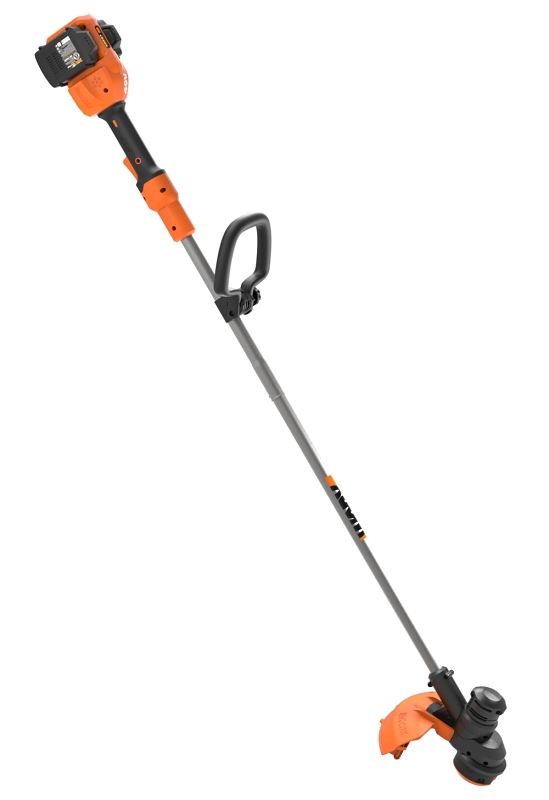 Worx WG183 Cordless String Trimmer, Battery Included, 2 Ah, 40 V, 0.065 in Dia Line, Adjustable, Auxiliary Handle - VORG3562311