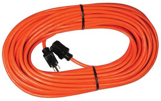 PowerZone OR501635 Extension Cord, 16 AWG Cable, 5-15P Grounded Plug, 5-15R Grounded Receptacle, 100 ft L, 125 V - VORG4329462