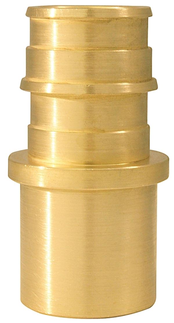 Apollo Valves ExpansionPEX Series EPXMS3410PK Pipe Adapter, 3/4 in, Barb x Male Sweat, Brass, 200 psi Pressure