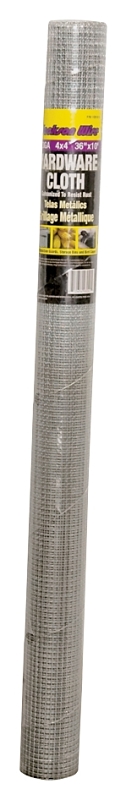 Jackson Wire 11 05 16 13 Hardware Cloth, 10 ft L, 36 in W, 23 Gauge, 1/4 x 1/4 in Mesh, Galvanized