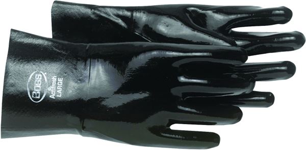 Boss 951 Protective Gloves, L, Gauntlet Cuff, Neoprene Glove, Black