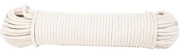 BARON 70201 Cord, 7/32 in Dia, 50 ft L, #7, 11 lb Working Load, Cotton/Poly, Cream