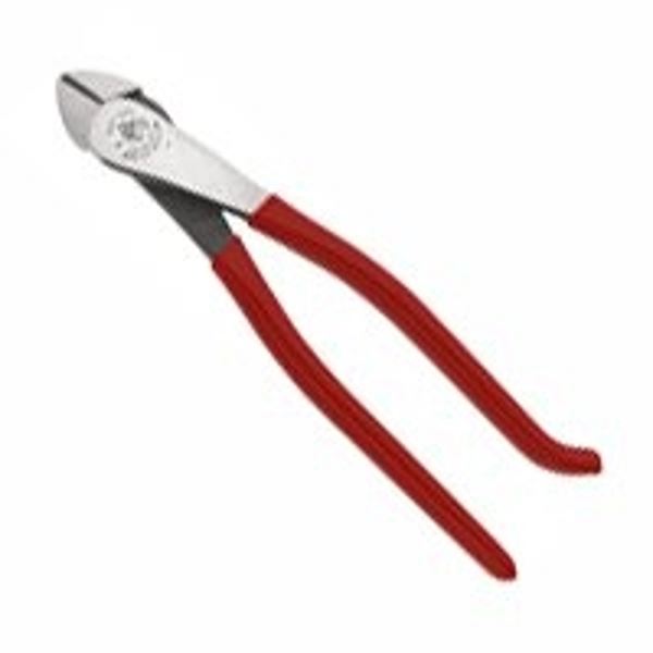 Klein Tools D248-9ST Diagonal Cutting Plier, 8 in OAL, 1 in Jaw Opening, Red Handle, Pistol-Grip Handle, 1.188 in W Jaw