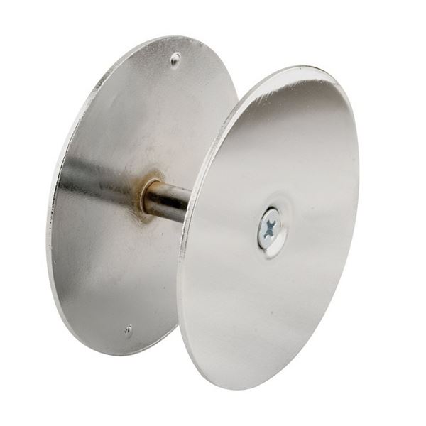 Defender Security U 9531 Hole Filler Plate, Steel, Chrome, For: 1-3/4 in Thick Doors