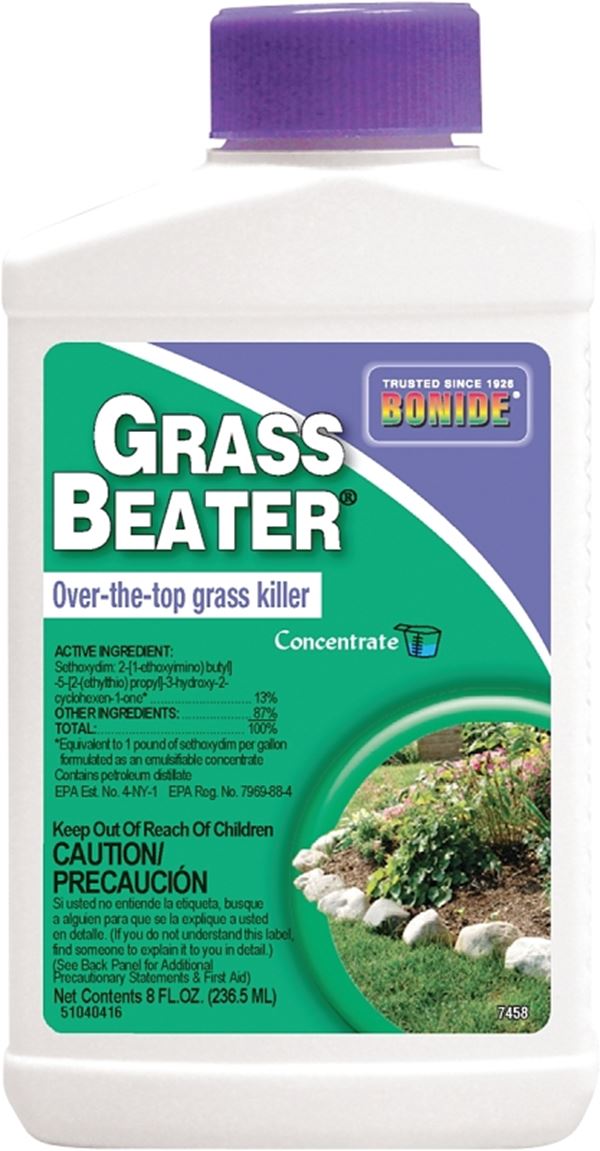 Bonide Grass Beater 7458 Grass Killer, Liquid, Amber, 8 oz Bottle