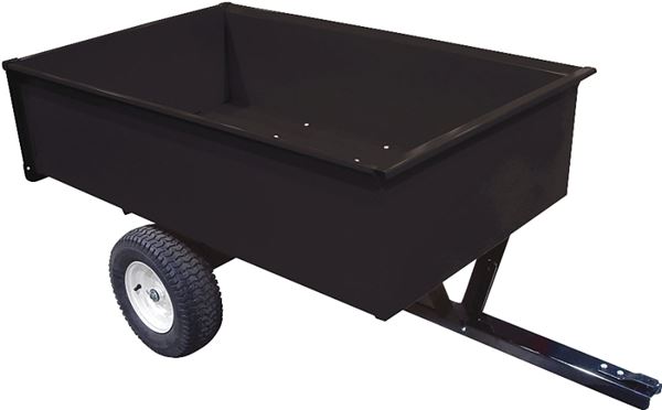 Ag South SC17-2MC Trailer/Dump Cart, 1500 lb, Steel Deck, 16 in Wheel, Black