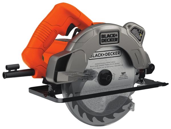 Black+Decker BDECS300C Circular Saw, 13 A, 7-1/4 in Dia Blade, 0.62 in Arbor, 2-1/2 in D Cutting, 0 to 45 deg Bevel